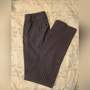 GUESS Size 24 Brown Pin Striped Stretch Slacks
